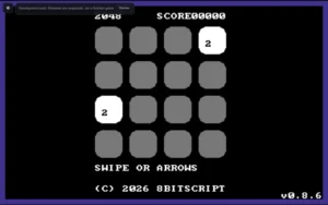 2048 (8BitScript) Pizza Edition