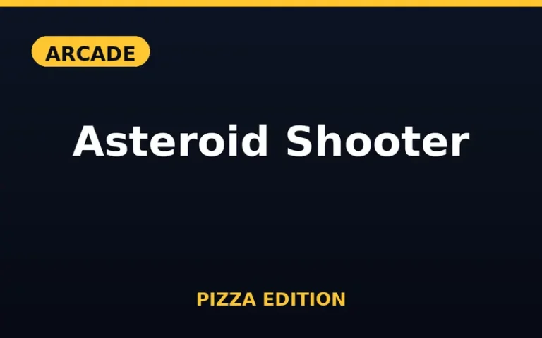 Play Asteroid Shooter Pizza Edition free online in your browser - no download or sign-up required