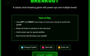 Breakout Pizza Edition