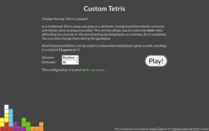 Custom Tetris Pizza Edition