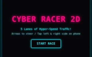 Cyber Racer 2D Pizza Edition