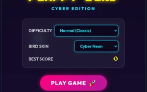 Flappy Bird 2D – Cyber Edition Pizza Edition