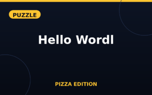Hello Wordl Pizza Edition