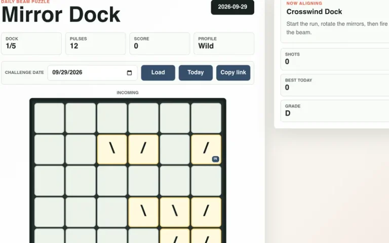 Play Mirror Dock Pizza Edition free online in your browser - no download or sign-up required