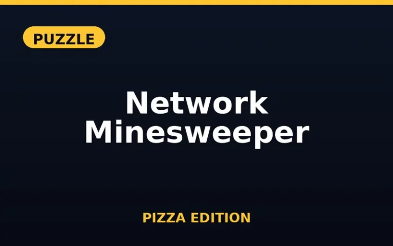 Play Network Minesweeper Pizza Edition free online in your browser - no download or sign-up required