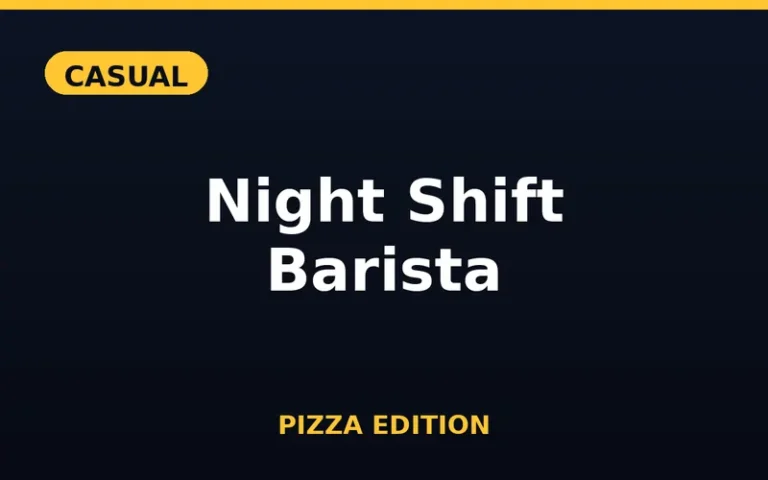 Play Night Shift Barista Pizza Edition free online in your browser - no download or sign-up required