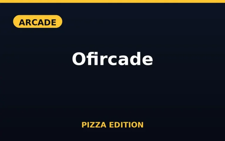 Play Ofircade Pizza Edition free online in your browser - no download or sign-up required