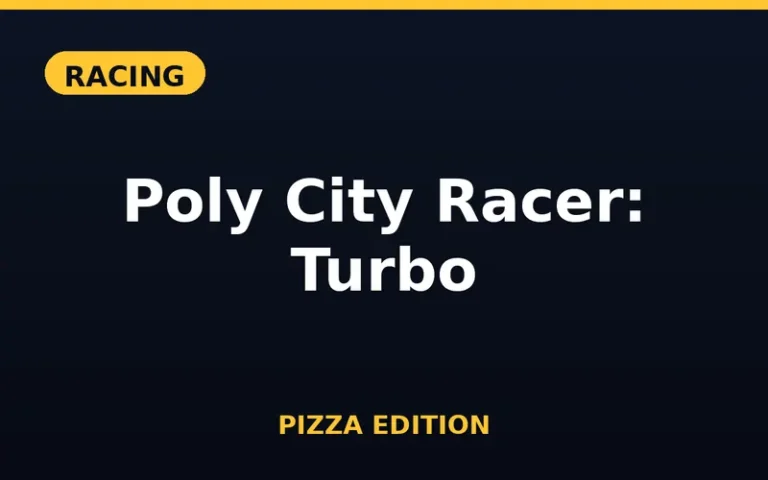 Play Poly City Racer: Turbo Pizza Edition free online in your browser - no download or sign-up required