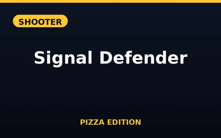 Play Signal Defender Pizza Edition free online in your browser - no download or sign-up required