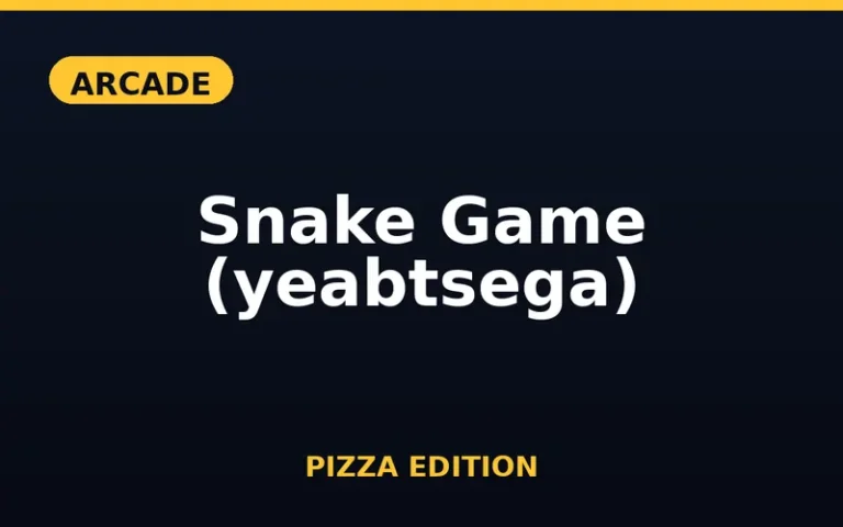 Play Snake Game (yeabtsega) Pizza Edition free online in your browser - no download or sign-up required