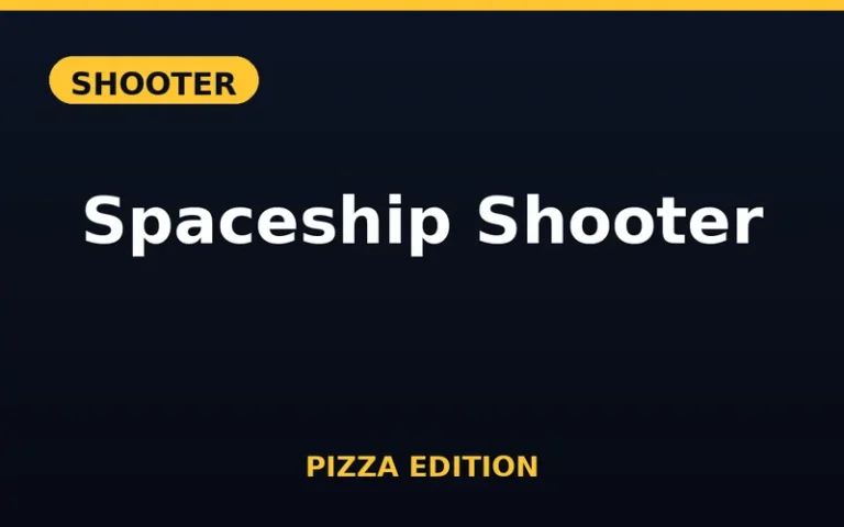 Play Spaceship Shooter Pizza Edition free online in your browser - no download or sign-up required