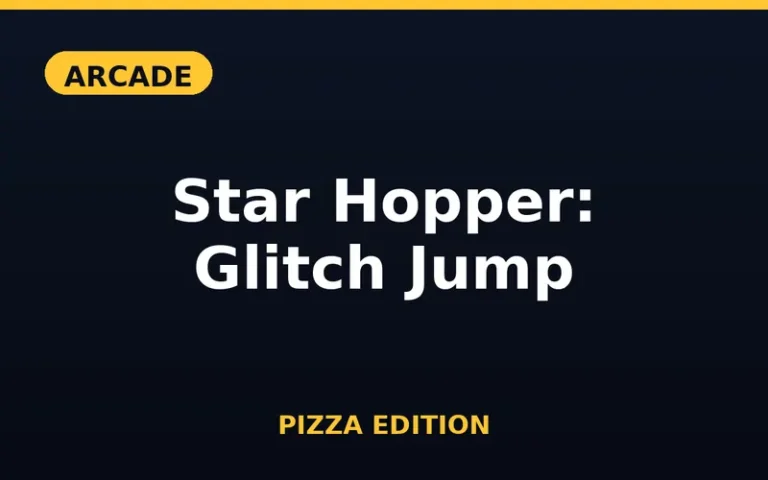Play Star Hopper: Glitch Jump Pizza Edition free online in your browser - no download or sign-up required