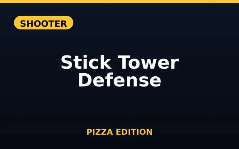 Play Stick Tower Defense Pizza Edition free online in your browser - no download or sign-up required