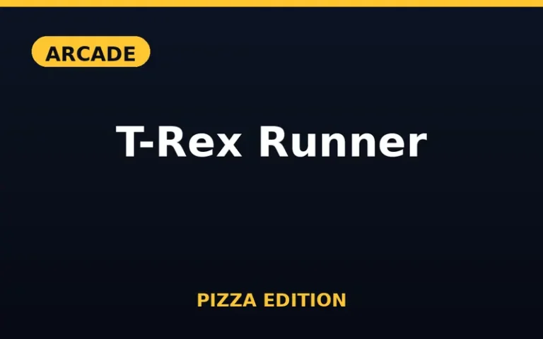 Play T-Rex Runner Pizza Edition free online in your browser - no download or sign-up required