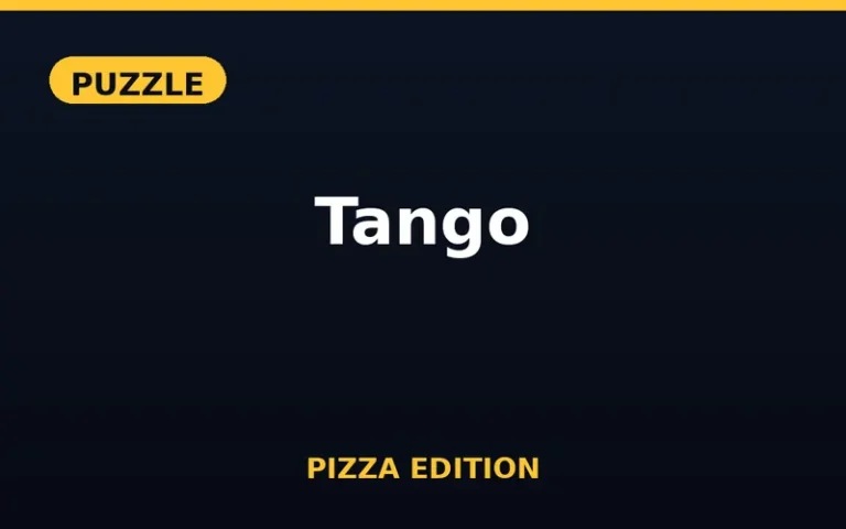 Play Tango Pizza Edition free online in your browser - no download or sign-up required