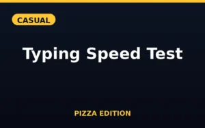 Typing Speed Test Pizza Edition