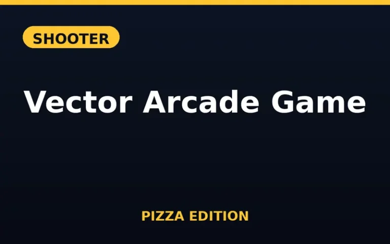 Play Vector Arcade Game Pizza Edition free online in your browser - no download or sign-up required