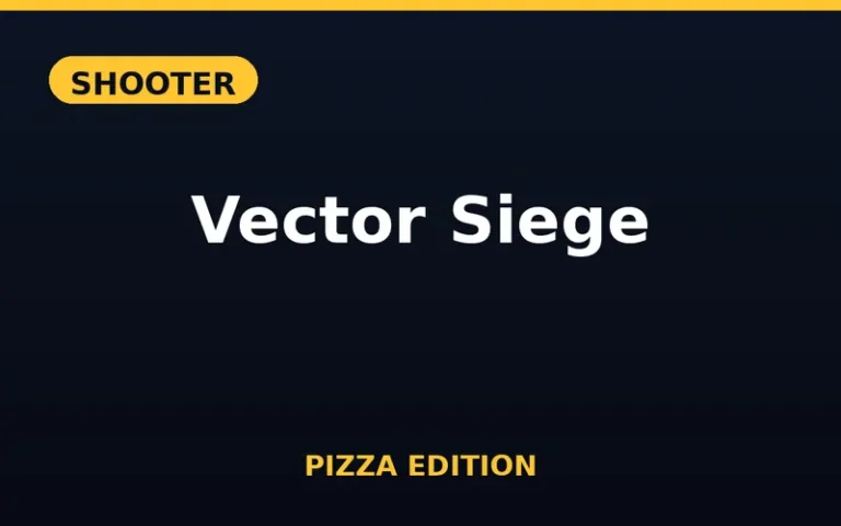 Play Vector Siege Pizza Edition free online in your browser - no download or sign-up required