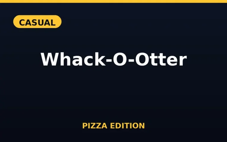 Play Whack-O-Otter Pizza Edition free online in your browser - no download or sign-up required